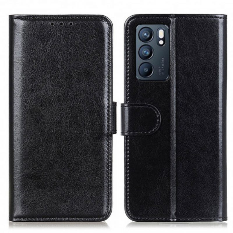 Flip Case Für Oppo Reno 6 5G Gefrorene Finesse