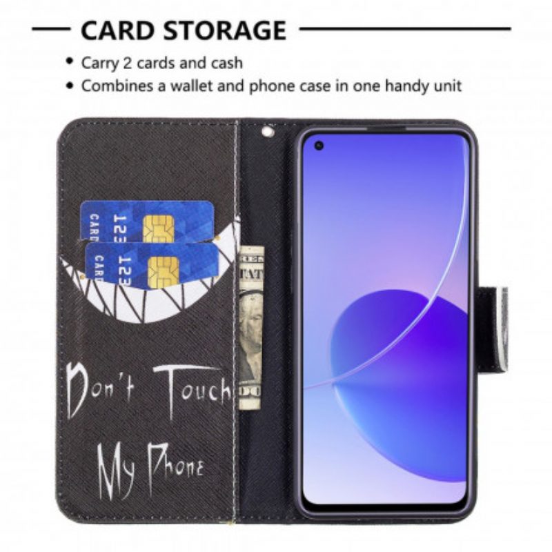 Flip Case Für Oppo Reno 6 5G Teufelstelefon