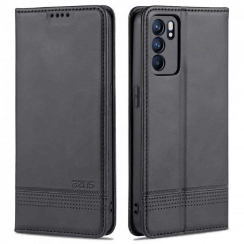 Schutzhülle Für Oppo Reno 6 5G Flip Case Azns Leder-styling