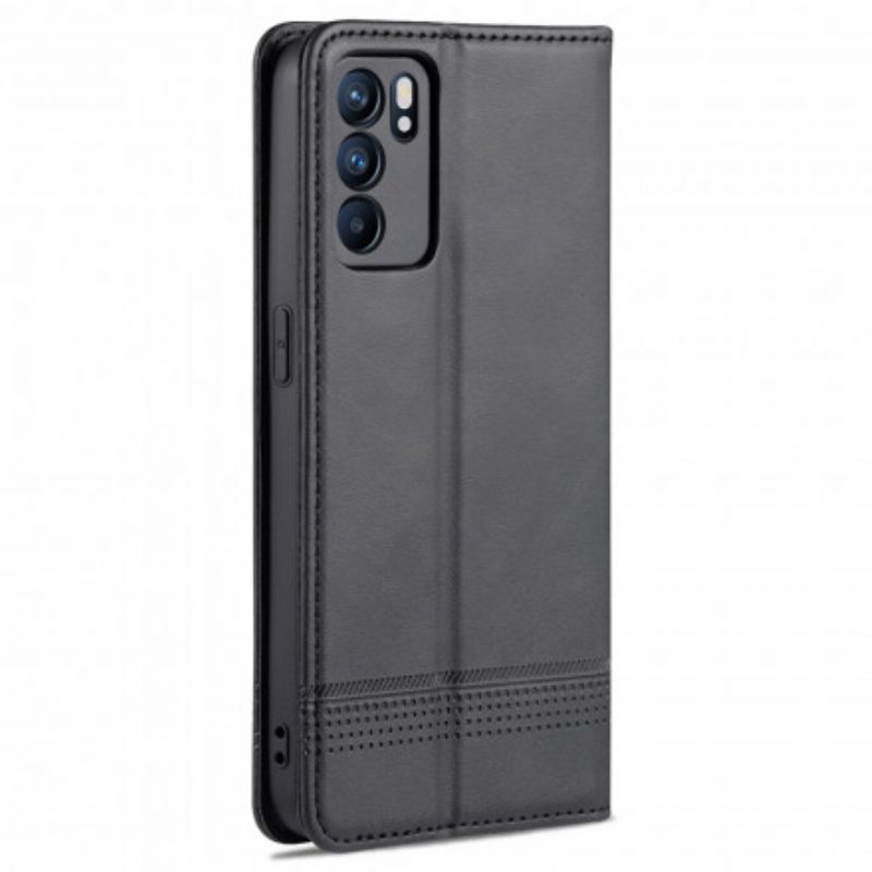 Schutzhülle Für Oppo Reno 6 5G Flip Case Azns Leder-styling