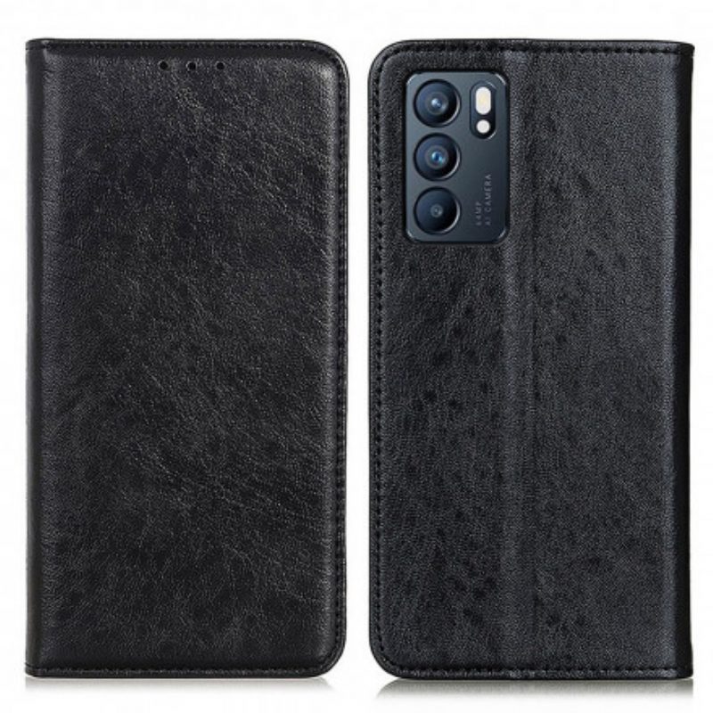 Schutzhülle Für Oppo Reno 6 5G Flip Case Lederstruktur