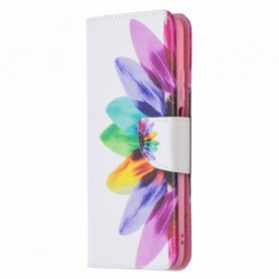 Flip Case Für Poco M3 Aquarellblume