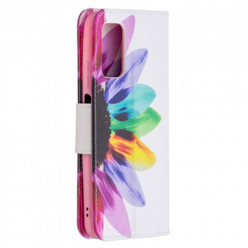 Flip Case Für Poco M3 Aquarellblume