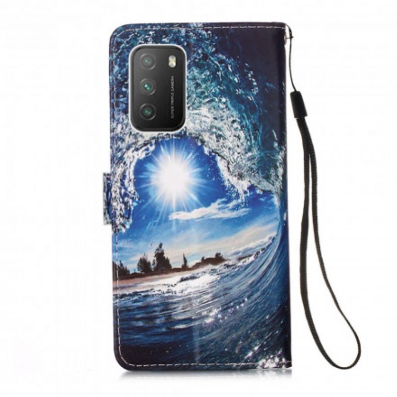 Flip Case Für Poco M3 Mit Kordel Daydreams Schlüsselband Landschaft