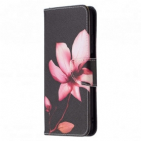 Flip Case Für Poco M3 Pinke Blume