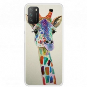 Handyhülle Für Poco M3 Bunte Giraffe