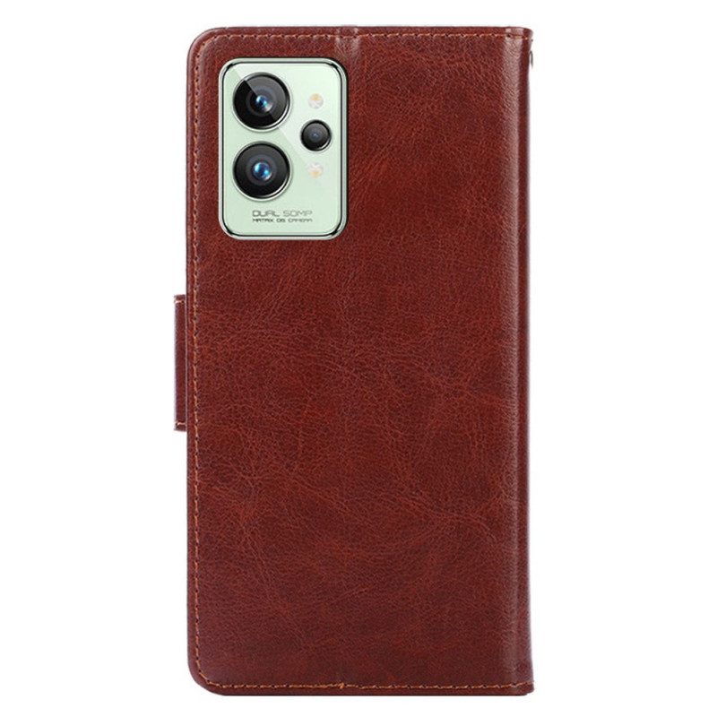 Flip Case Für Realme GT2 Pro Vintage-kunstleder