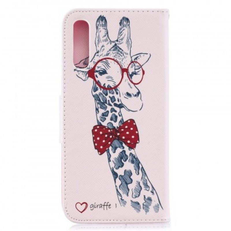 Flip Case Für Samsung Galaxy A50 Kluge Giraffe