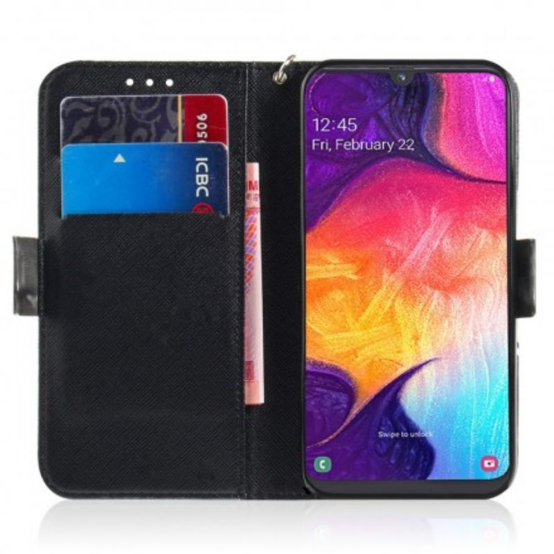 Flip Case Für Samsung Galaxy A50 Mit Kordel Tanga-safari-tiere