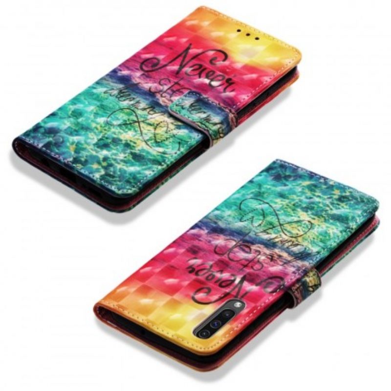 Flip Case Für Samsung Galaxy A50 Nie Aufhören Zu Träumen