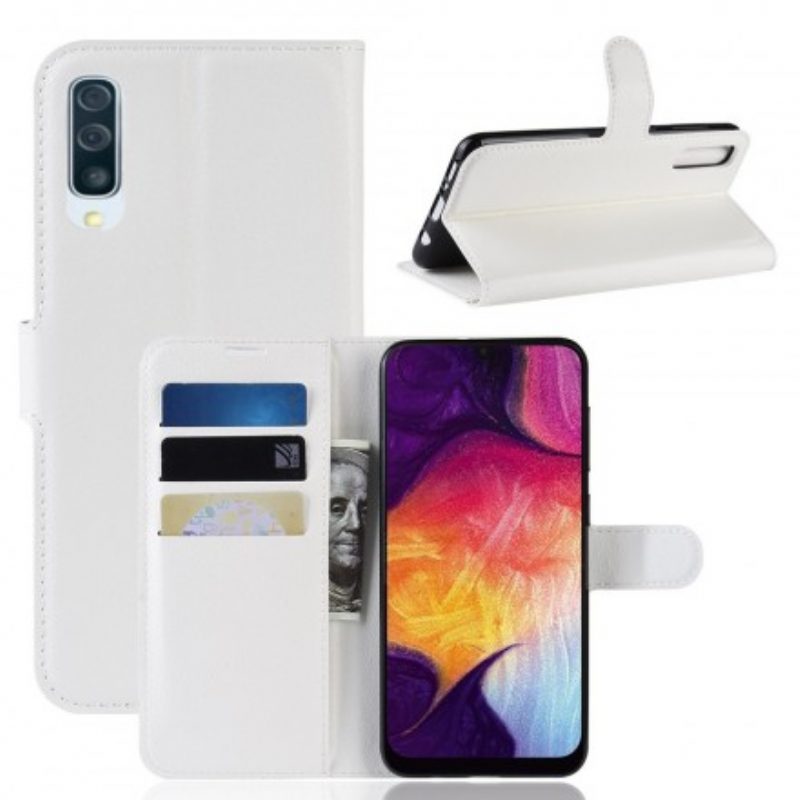 Flip Case Für Samsung Galaxy A50 Retro-kunstleder