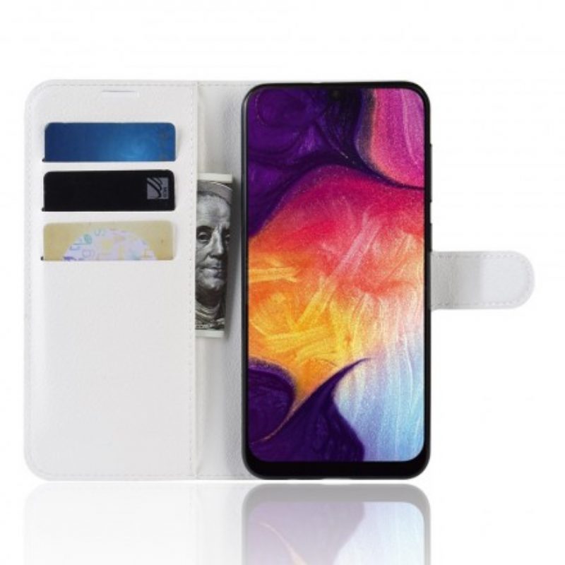 Flip Case Für Samsung Galaxy A50 Retro-kunstleder