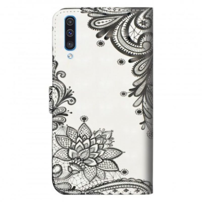 Flip Case Für Samsung Galaxy A50 Schicke Spitze