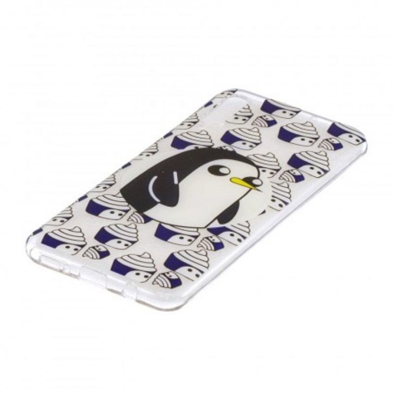 Handyhülle Für Samsung Galaxy A50 Nahtlose Pinguine