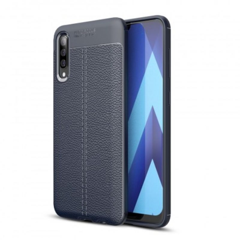 Hülle Für Samsung Galaxy A50 Doppellinien-litschi-ledereffekt