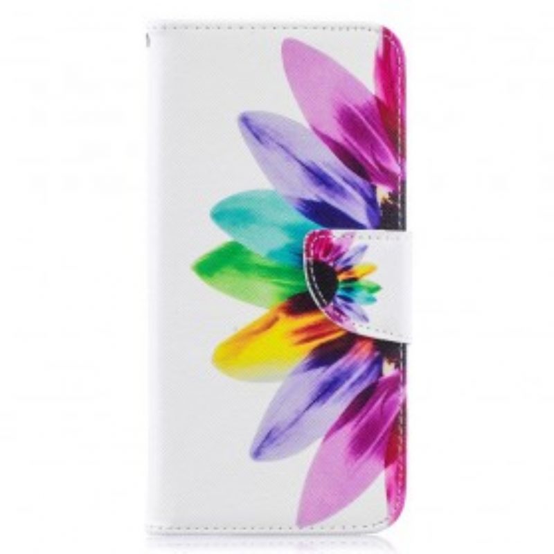 Lederhüllen Für Samsung Galaxy A50 Aquarellblume