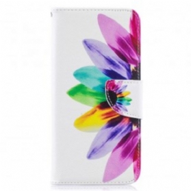 Lederhüllen Für Samsung Galaxy A50 Aquarellblume