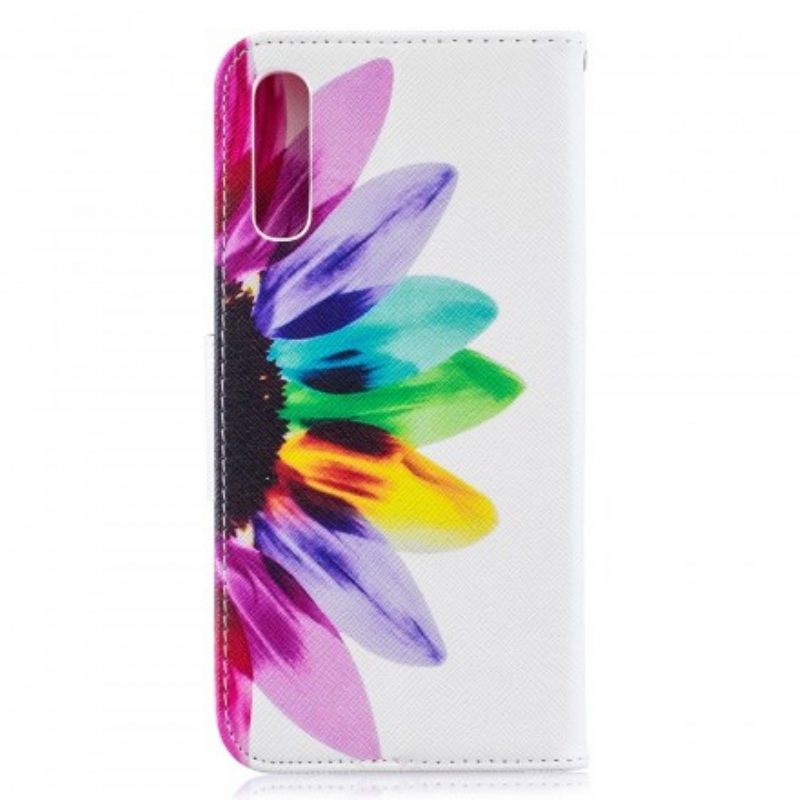 Lederhüllen Für Samsung Galaxy A50 Aquarellblume