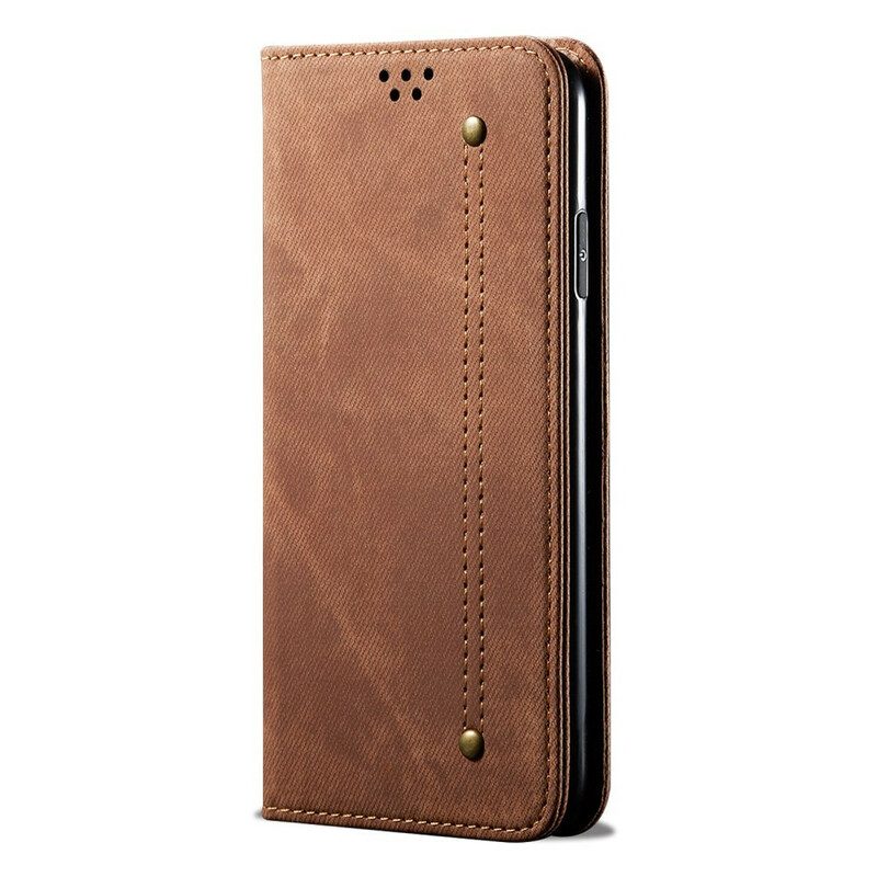 Schutzhülle Für Samsung Galaxy A50 Flip Case Denim-stoff