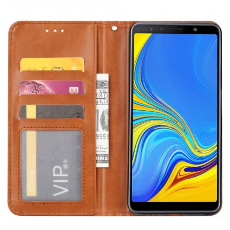 Schutzhülle Für Samsung Galaxy A50 Flip Case Kartenhalter Aus Kunstleder