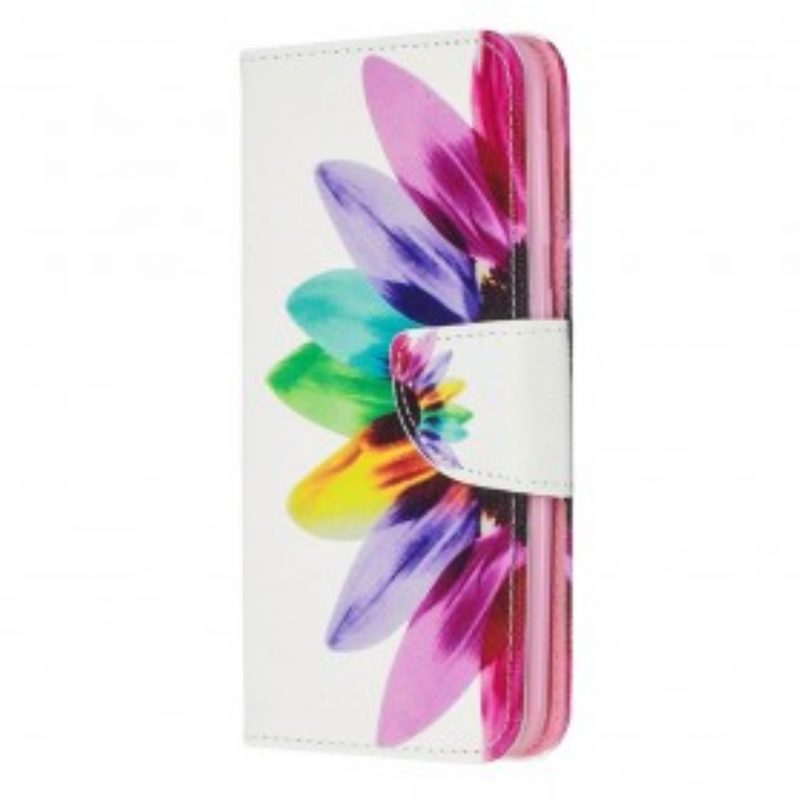 Flip Case Für Samsung Galaxy A20e Aquarellblume