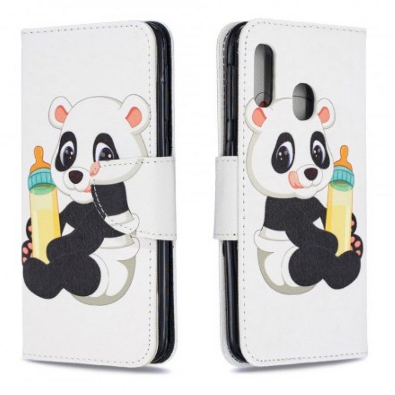 Flip Case Für Samsung Galaxy A20e Baby-panda