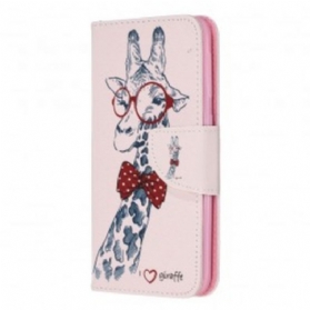 Flip Case Für Samsung Galaxy A20e Kluge Giraffe