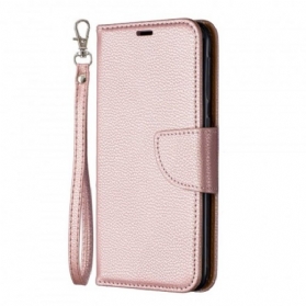 Flip Case Für Samsung Galaxy A20e Flip Case Lychee Rabat Oblique