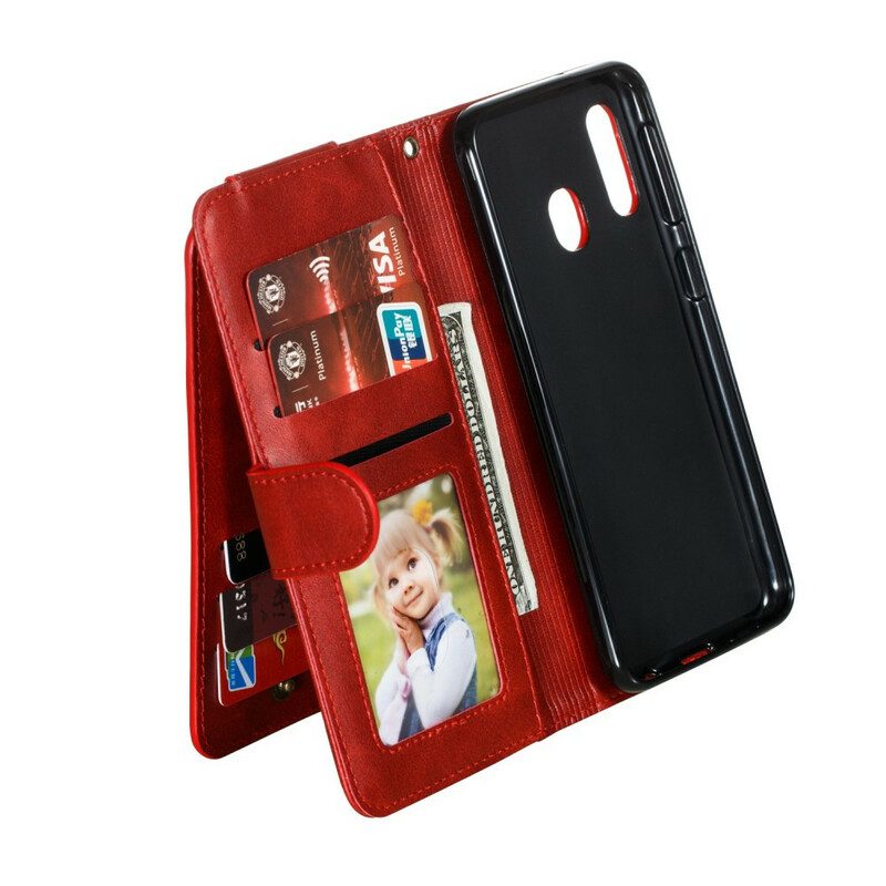 Flip Case Für Samsung Galaxy A20e Mit Kordel Lanyard-auftritte