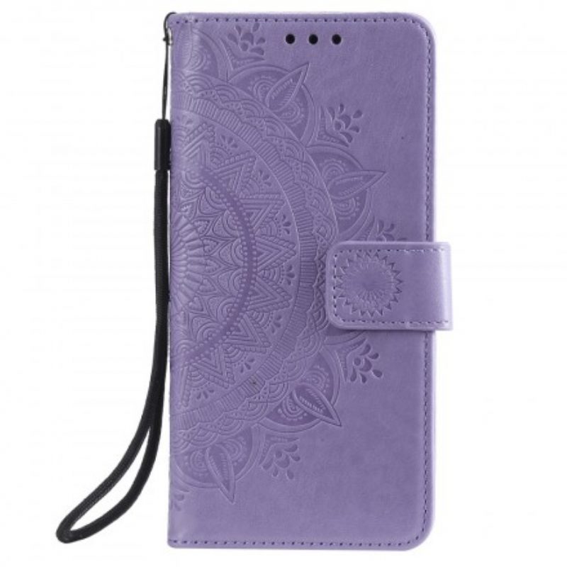 Flip Case Für Samsung Galaxy A20e Sonnenmandala