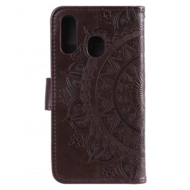 Flip Case Für Samsung Galaxy A20e Sonnenmandala