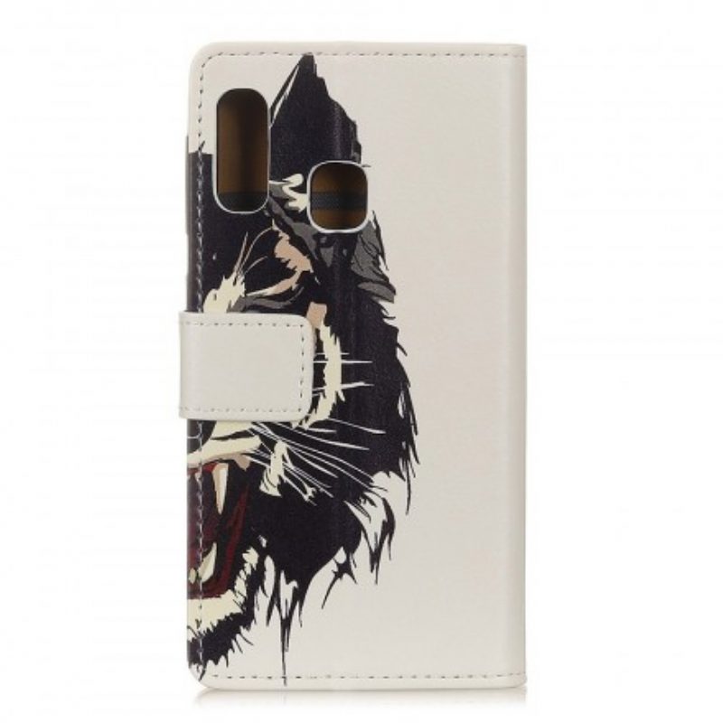 Flip Case Für Samsung Galaxy A20e Wilder Tiger