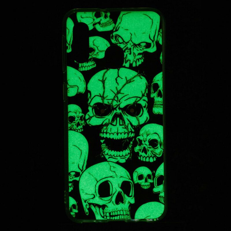 Handyhülle Für Samsung Galaxy A20e Achtung Fluoreszierende Totenköpfe