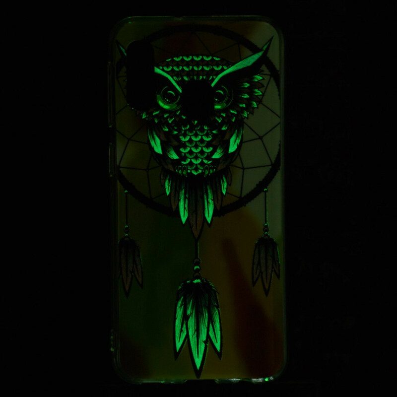 Handyhülle Für Samsung Galaxy A20e Fluoreszierender Eulen-traumfänger