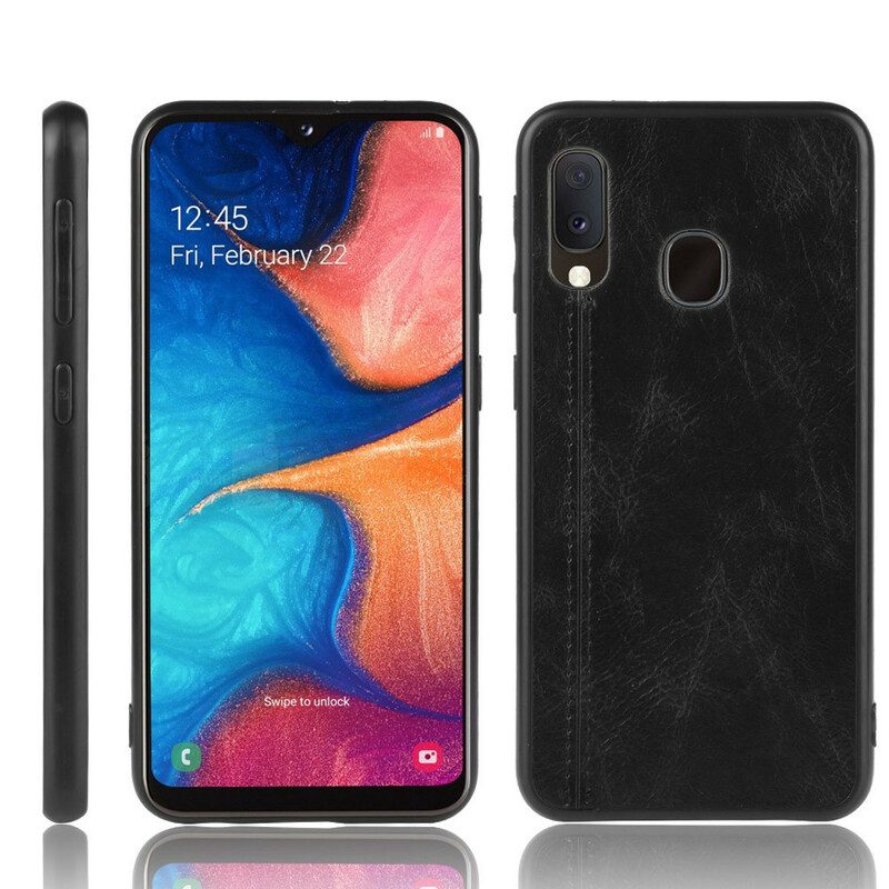 Hülle Für Samsung Galaxy A20e Couture-ledereffekt