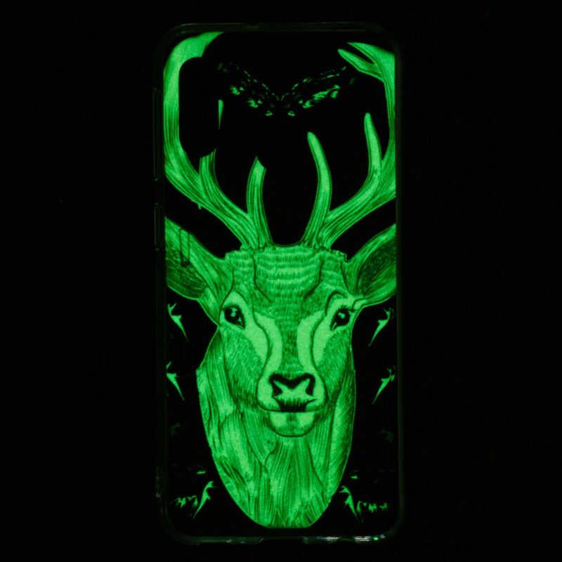 Hülle Für Samsung Galaxy A20e Fluoreszierender Majestätischer Hirsch