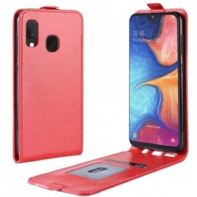 Lederhüllen Für Samsung Galaxy A20e Flip Case Faltender Ledereffekt