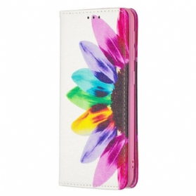 Schutzhülle Für Samsung Galaxy A20e Flip Case Aquarellblume