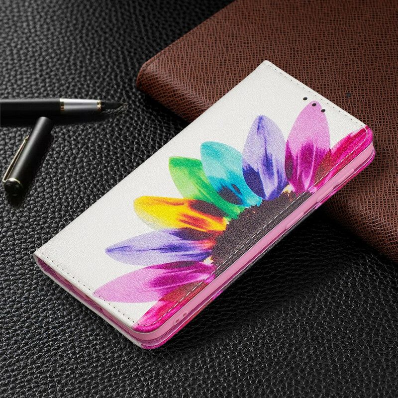 Schutzhülle Für Samsung Galaxy A20e Flip Case Aquarellblume