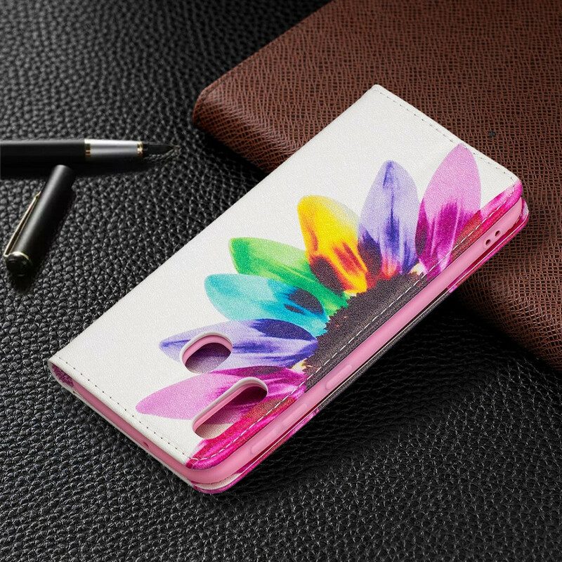 Schutzhülle Für Samsung Galaxy A20e Flip Case Aquarellblume