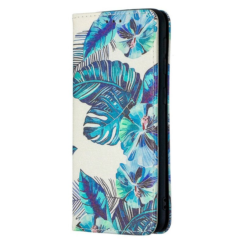 Schutzhülle Für Samsung Galaxy A20e Flip Case Blätter