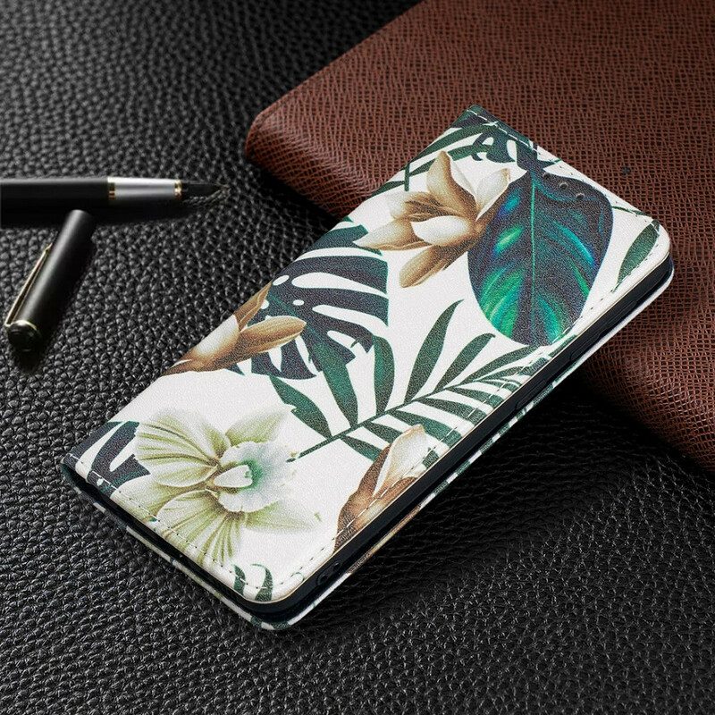 Schutzhülle Für Samsung Galaxy A20e Flip Case Blätter