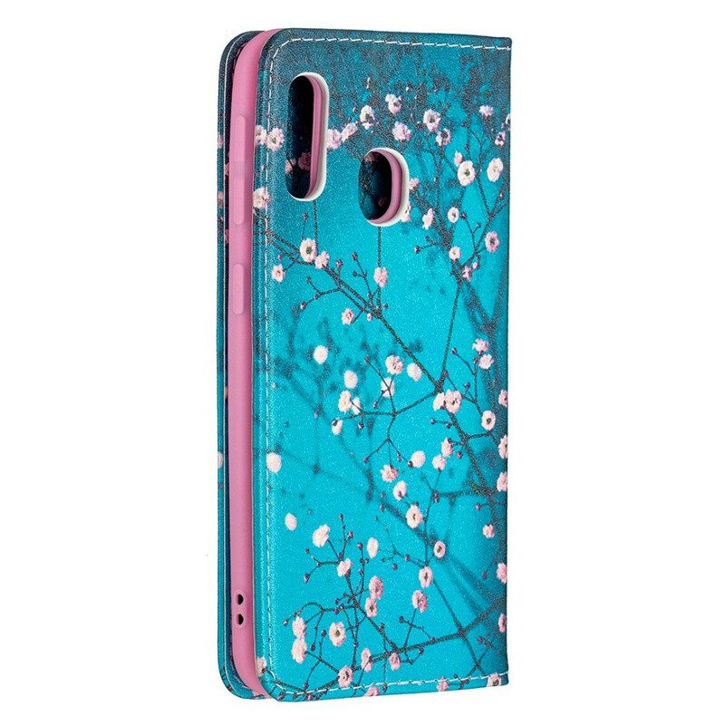 Schutzhülle Für Samsung Galaxy A20e Flip Case Blühende Zweige