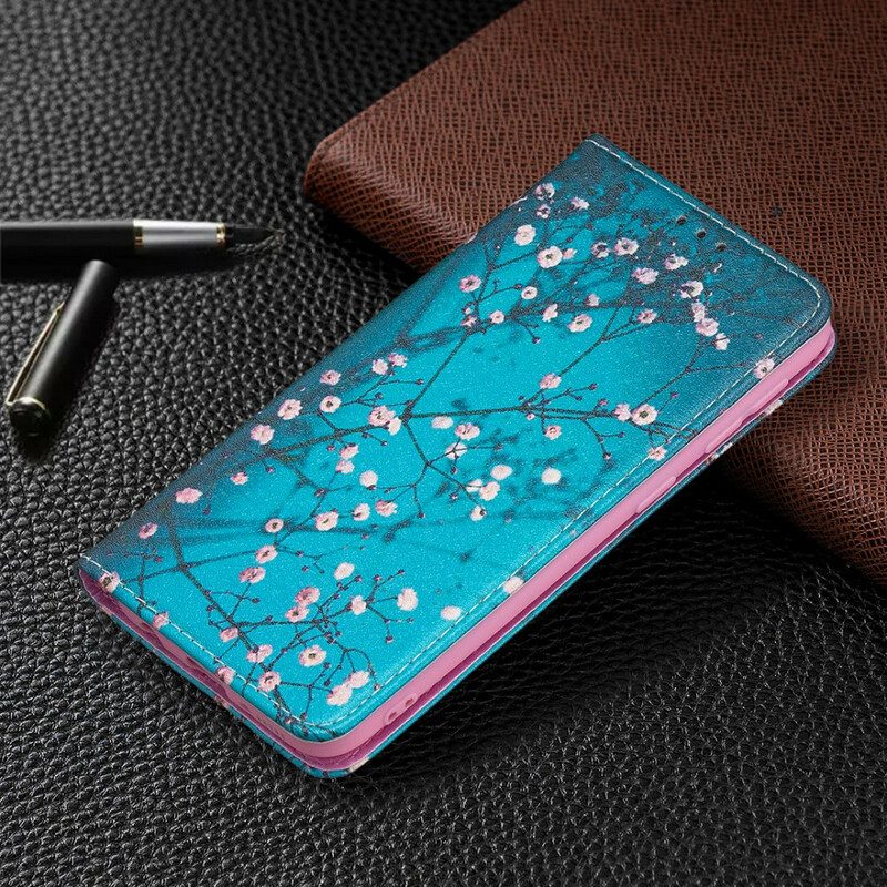 Schutzhülle Für Samsung Galaxy A20e Flip Case Blühende Zweige