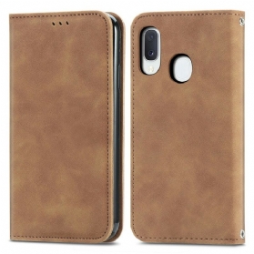 Schutzhülle Für Samsung Galaxy A20e Flip Case Vintage-kunstleder