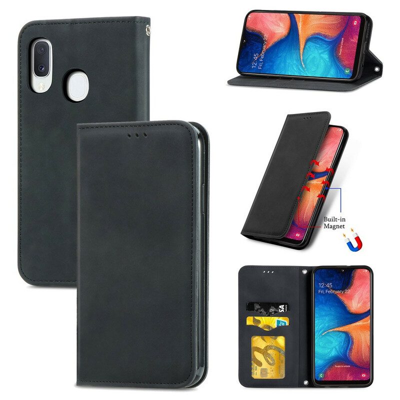 Schutzhülle Für Samsung Galaxy A20e Flip Case Vintage-kunstleder