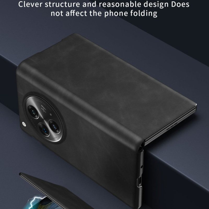 Flip Case Oneplus Open Handyhülle Nappaleder