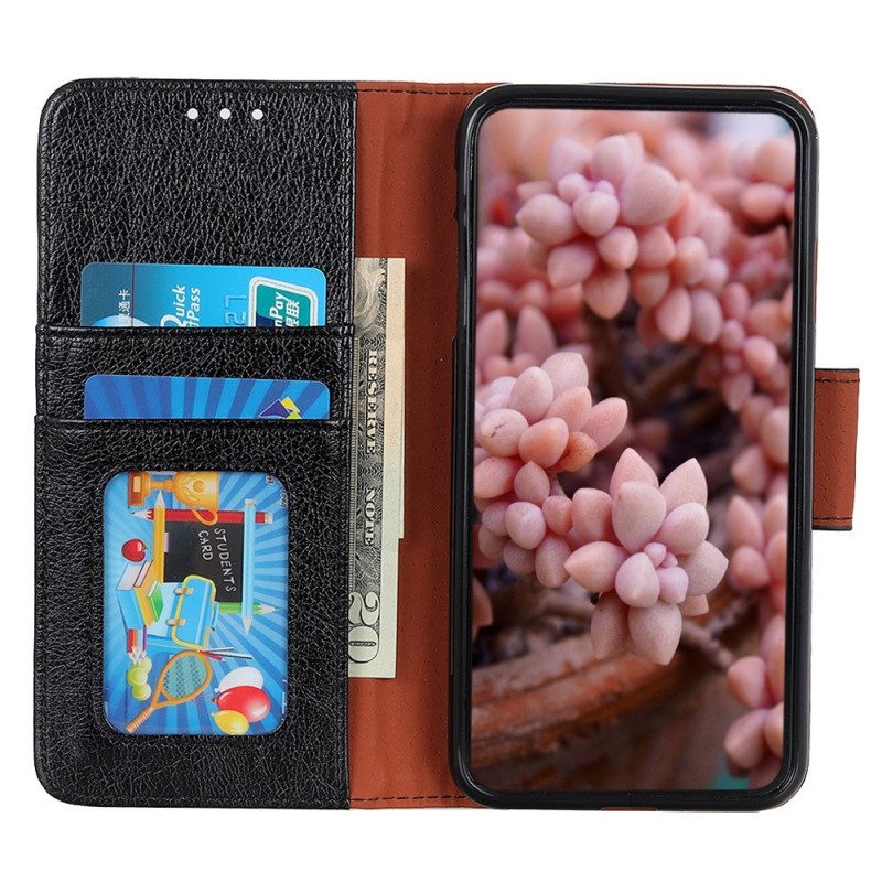 Flip Case Für Xiaomi Redmi Note 12 Pro Plus Gespaltenes Nappaleder