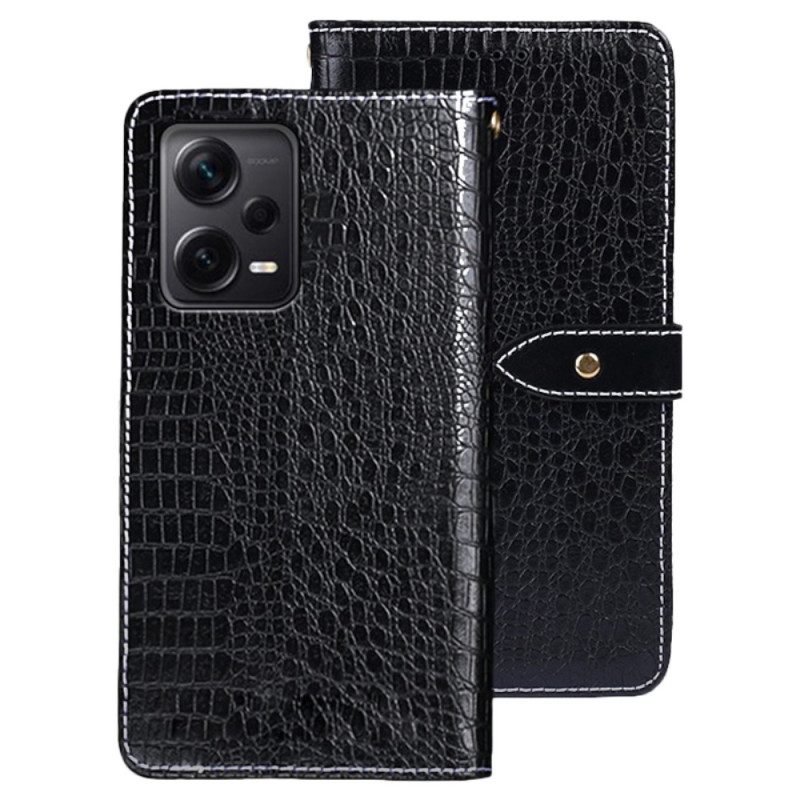 Flip Case Für Xiaomi Redmi Note 12 Pro Plus Idewei Krokodil