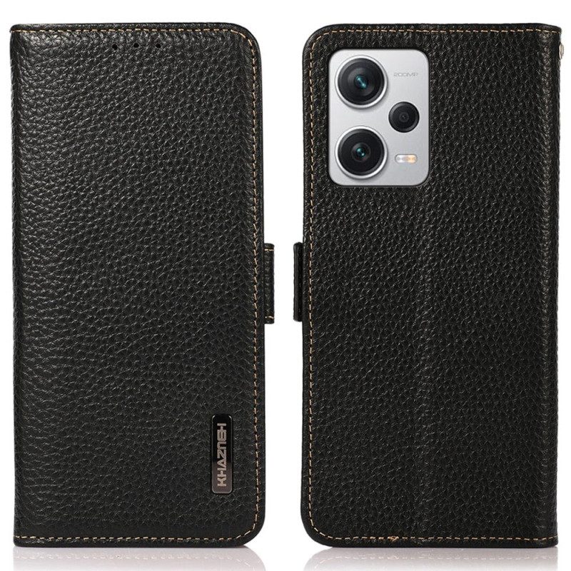 Flip Case Für Xiaomi Redmi Note 12 Pro Plus Lychee-leder Khazneh Rfid